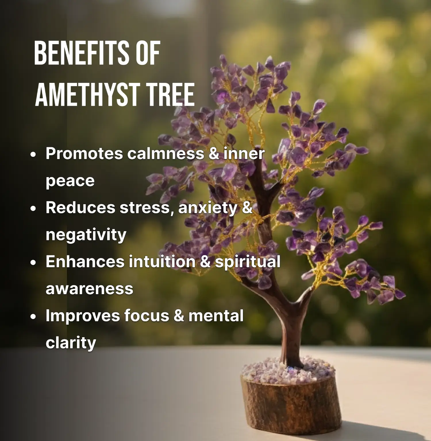 Amethyst Crystal Tree 300 Beads Info