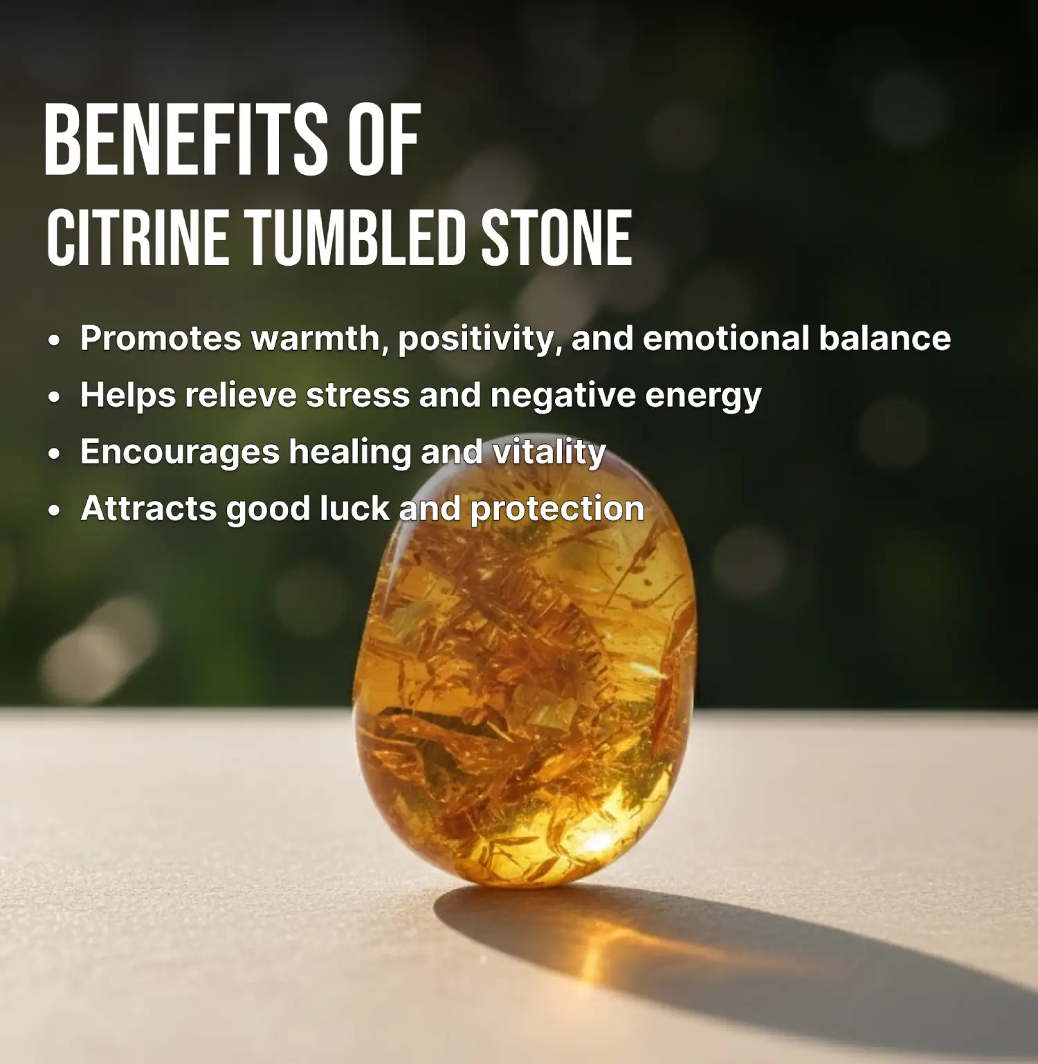 Citrine Tumble Stone Info