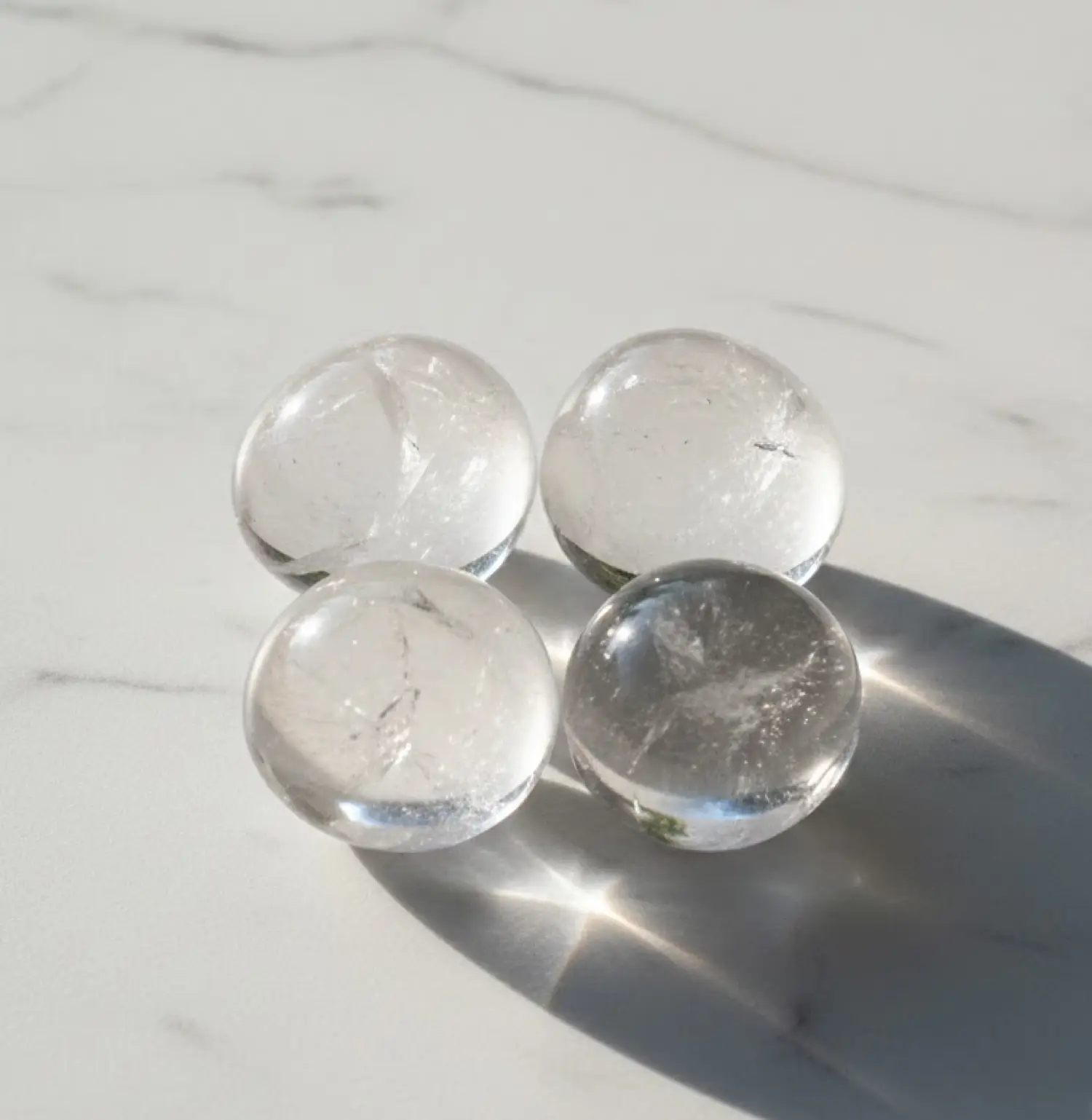 Clear Quartz Tumble Stone(pack of 4)