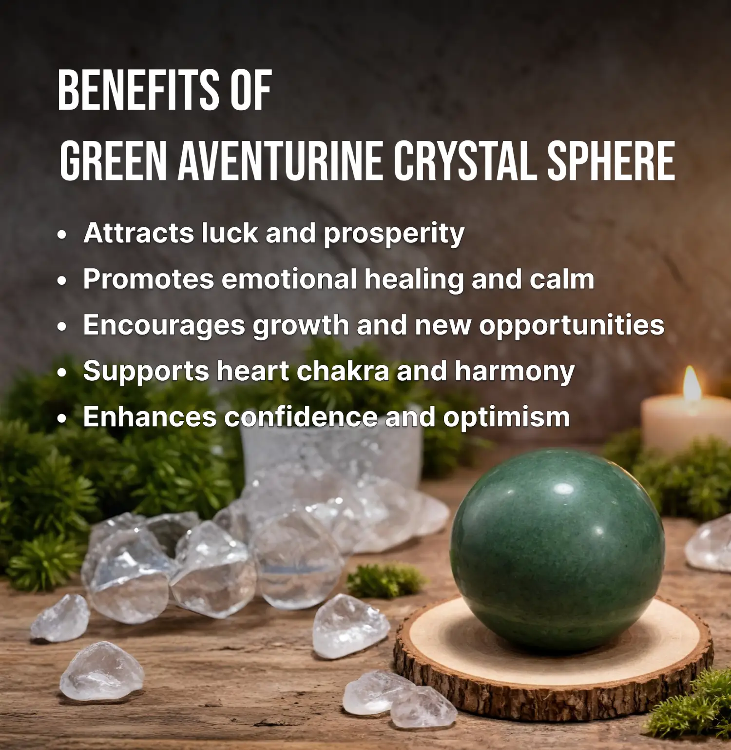 Green Aventurine Crystal Sphere Info