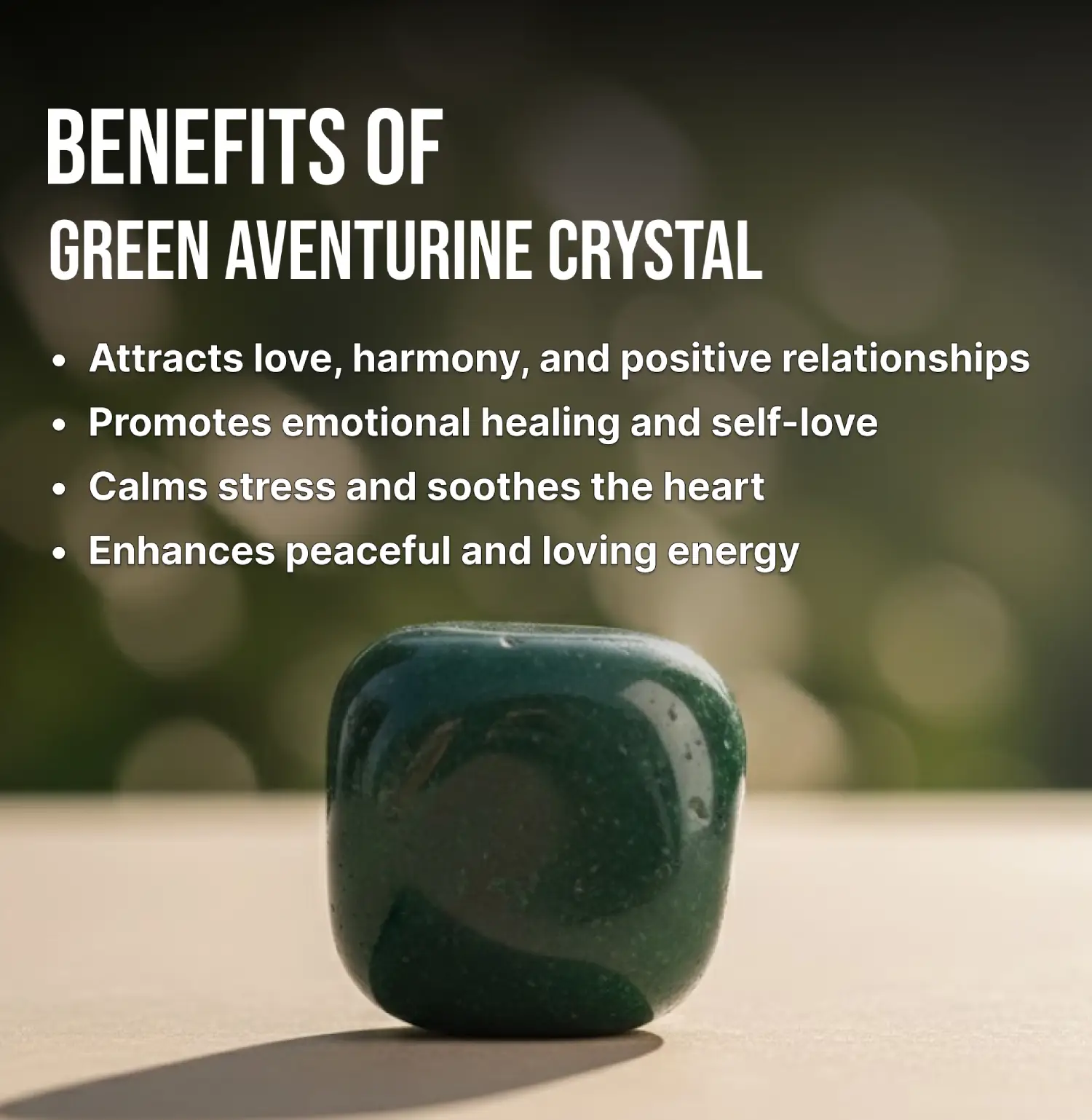 Green Aventurine Tumble Stone Info