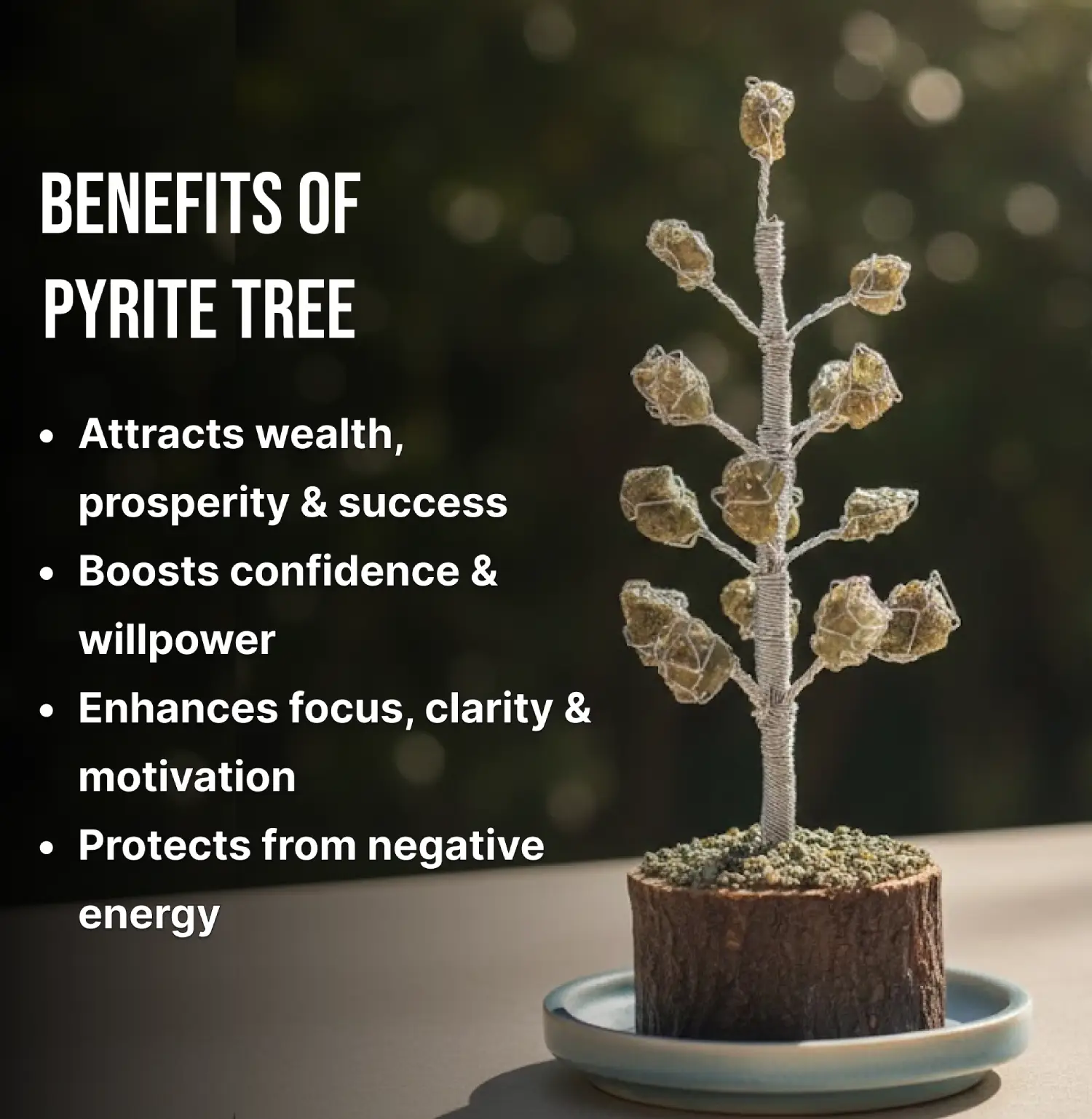 Pyrite Crystal Tree Info