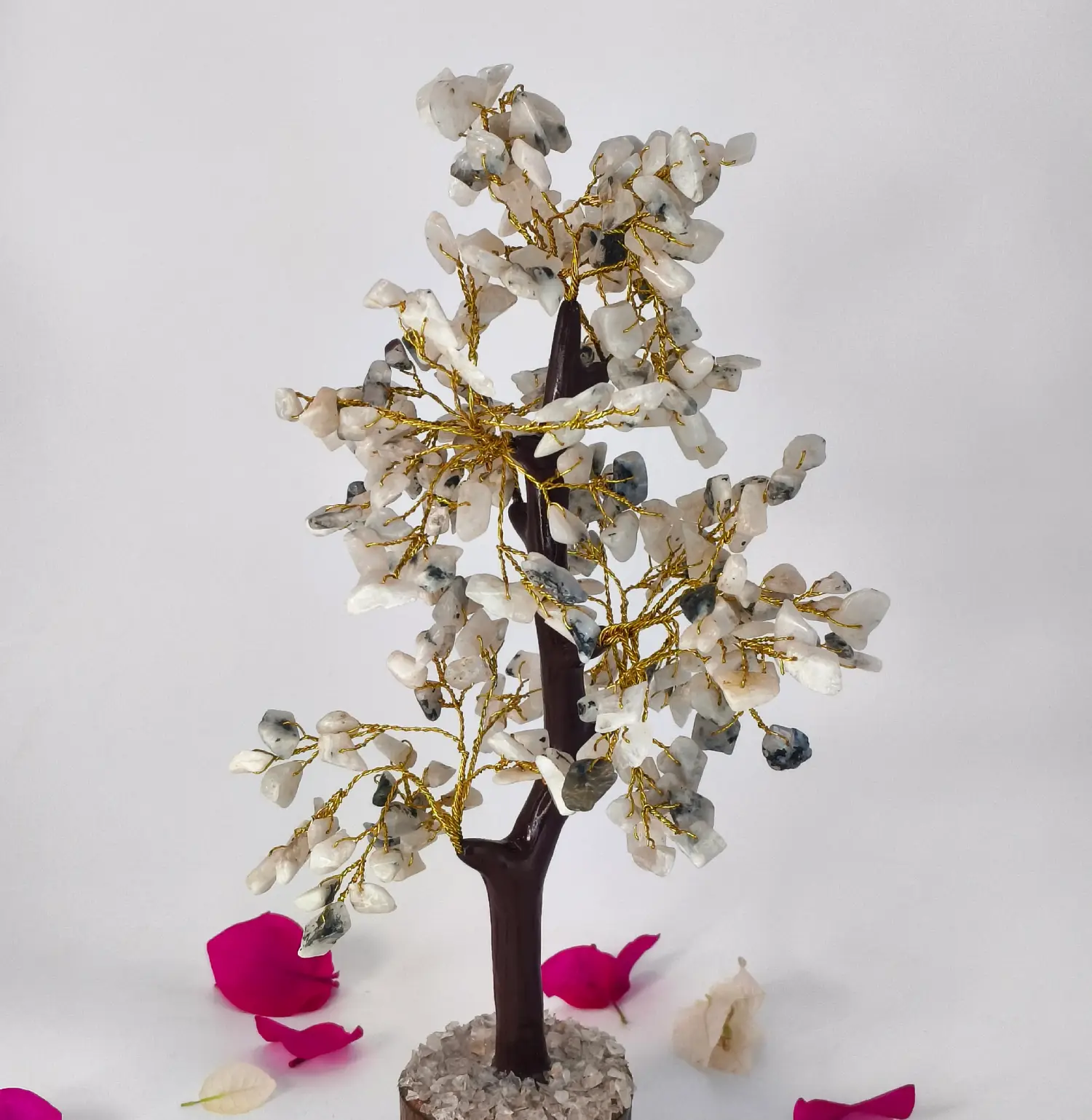Rainbow Moonstone Crystal Tree 300 Beads