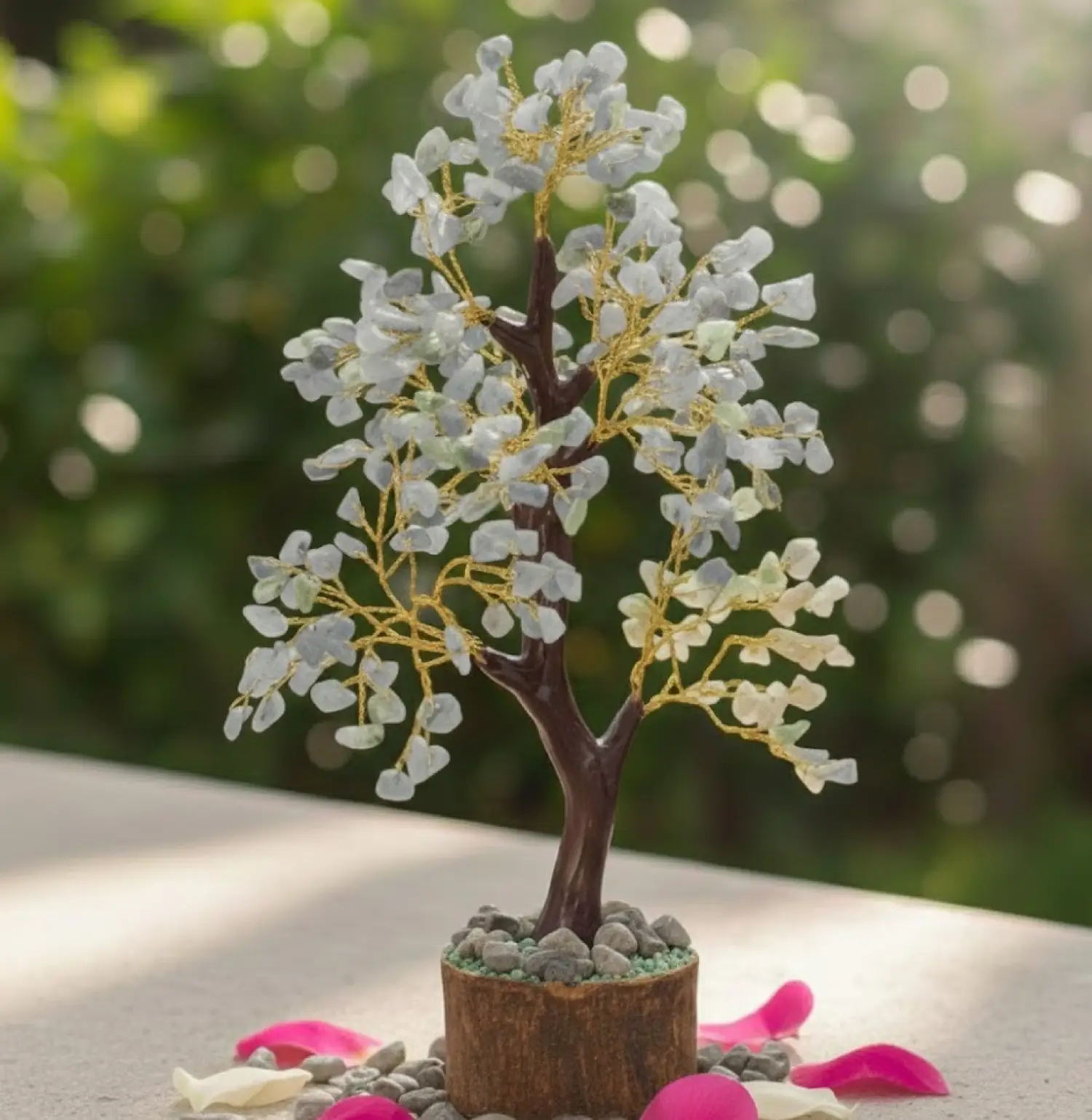 Rainbow Moonstone Crystal Tree