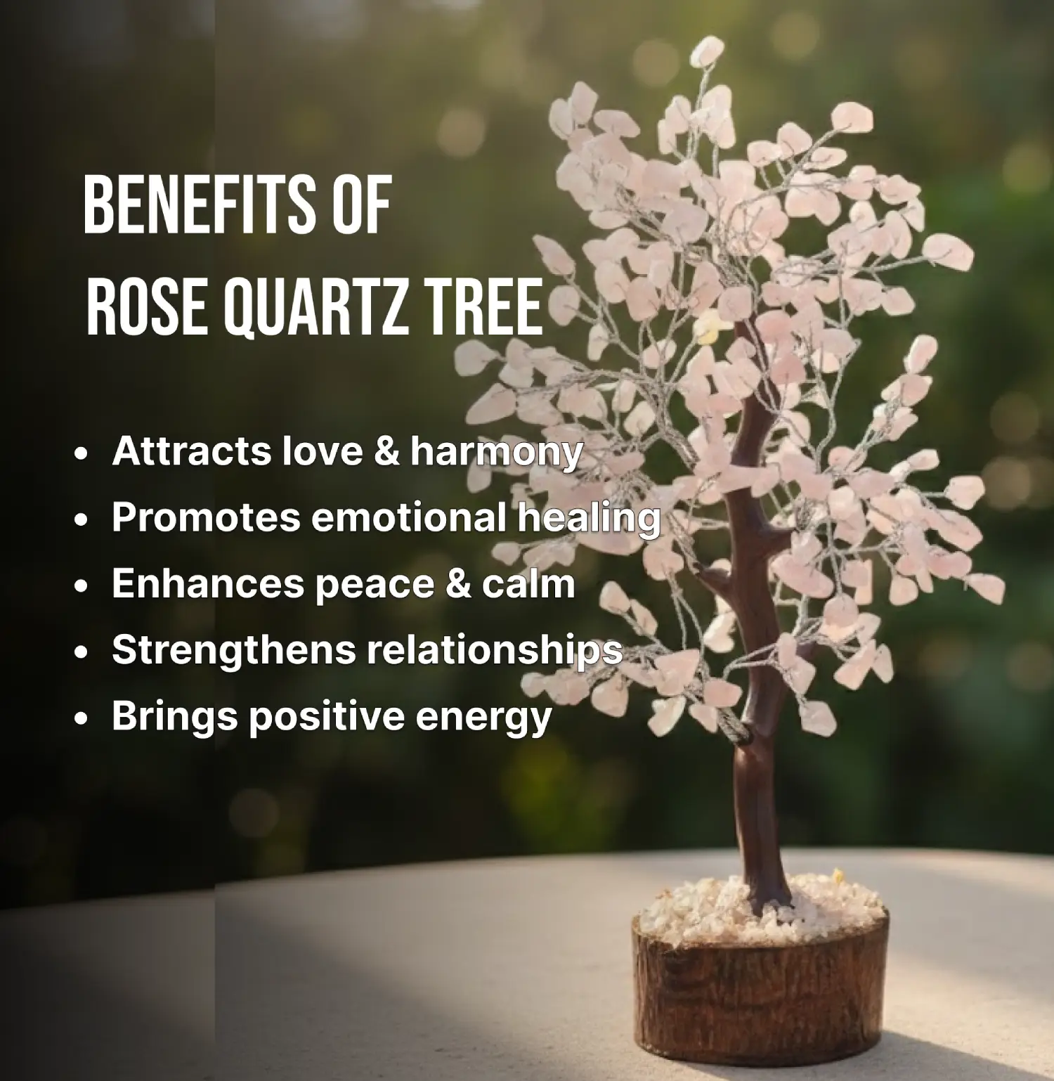 Rose Quartz Tree 300 Beads Info