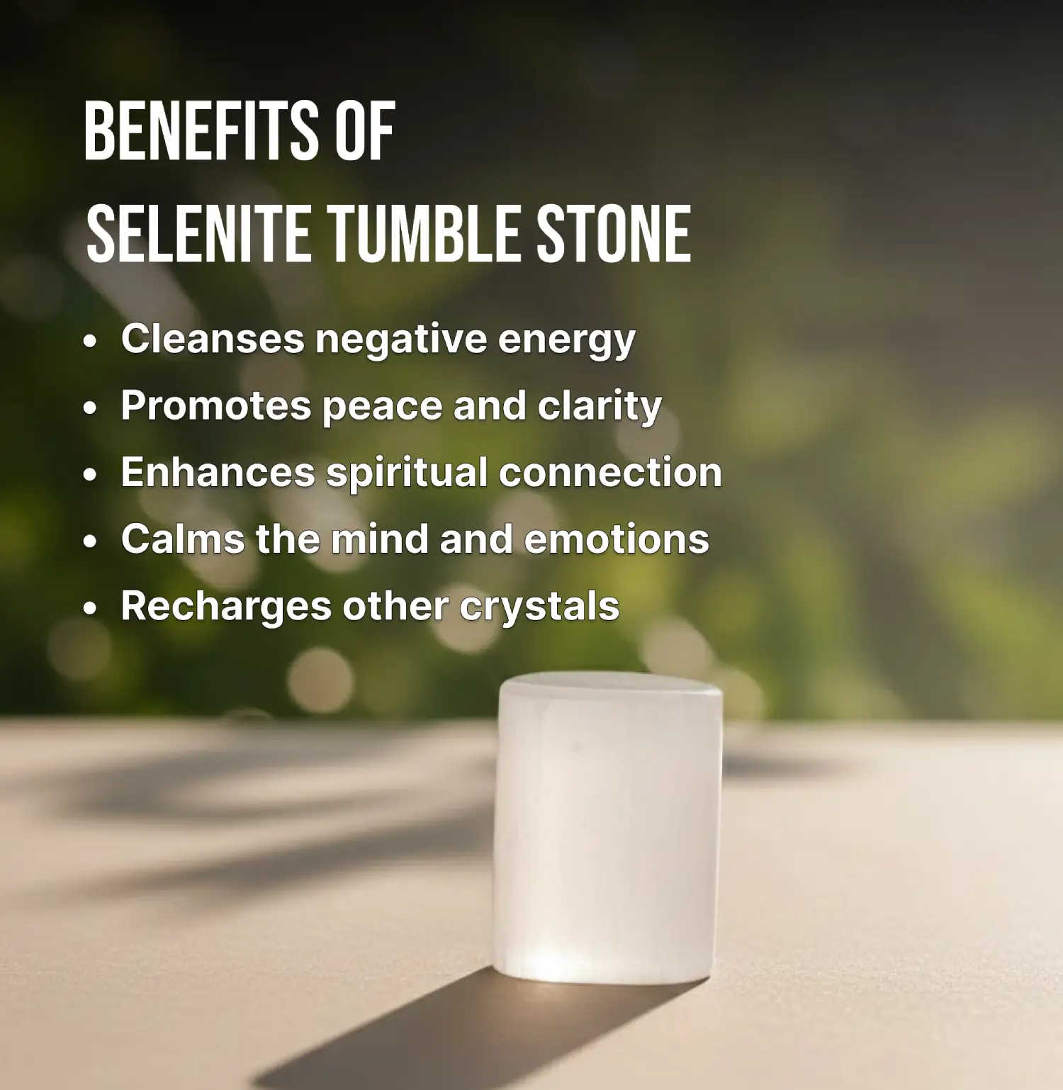 Selenite Tumble Stone Info