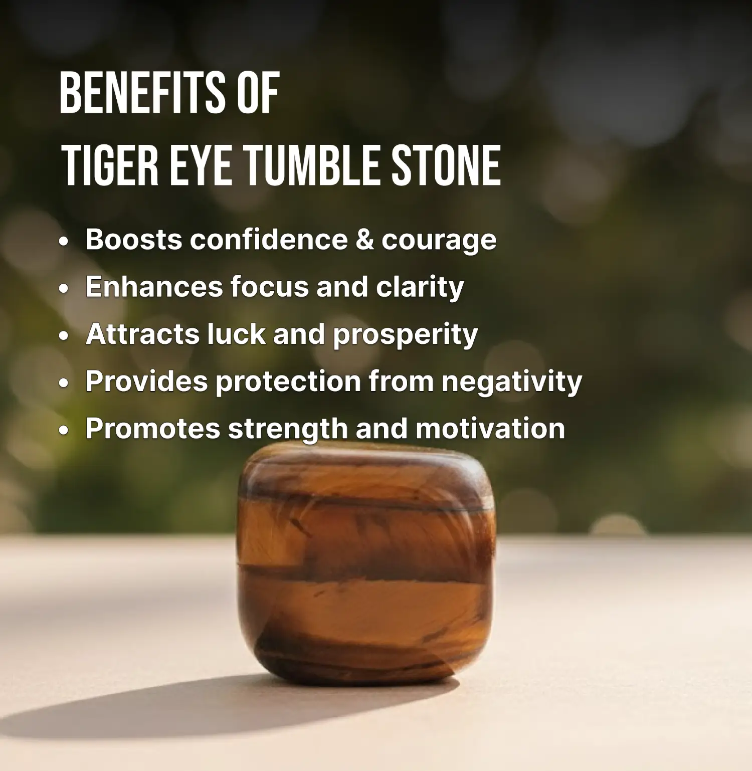 Tiger Eye Tumble Stone Info