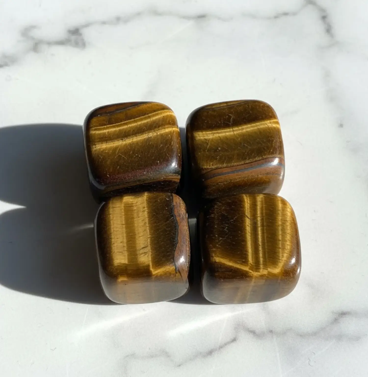 Tiger Eye Tumble Stone(pack of 4)