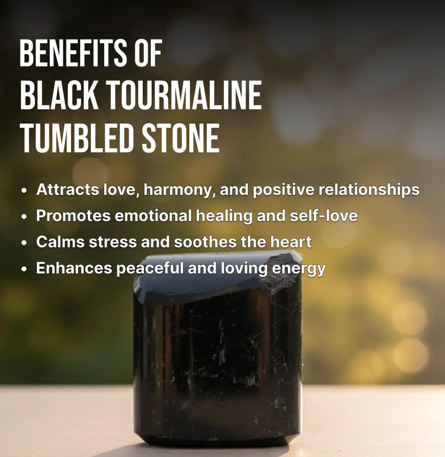 Black Tourmaline Tumble Info