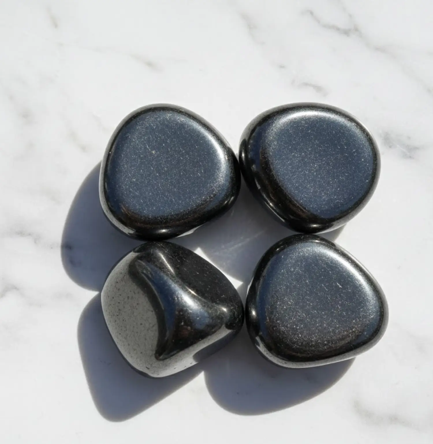 Black Tourmaline Tumble Stone(pack of 4)