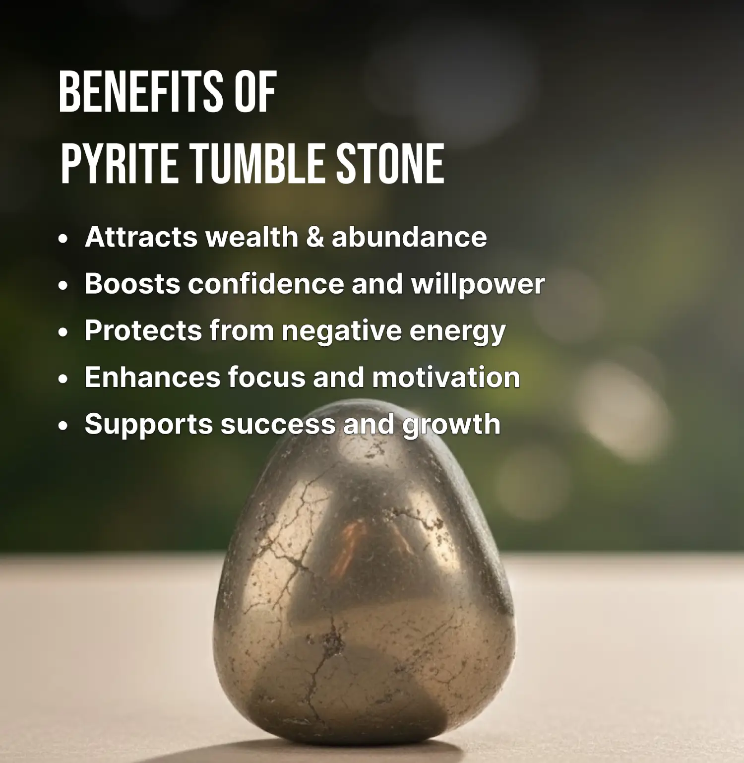 Pyrite Tumble Stone Info
