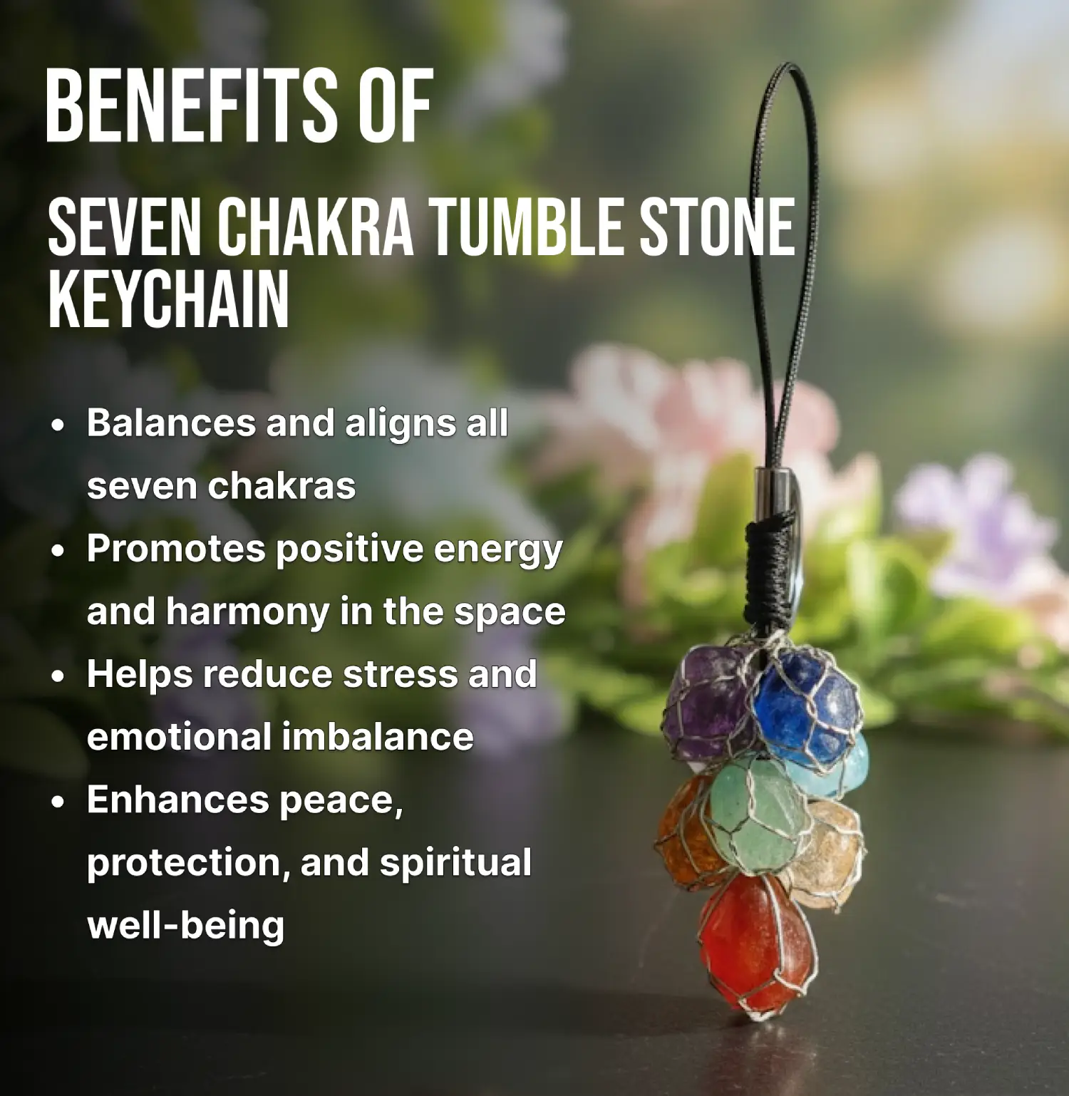 Seven Chakra Key Chain Info
