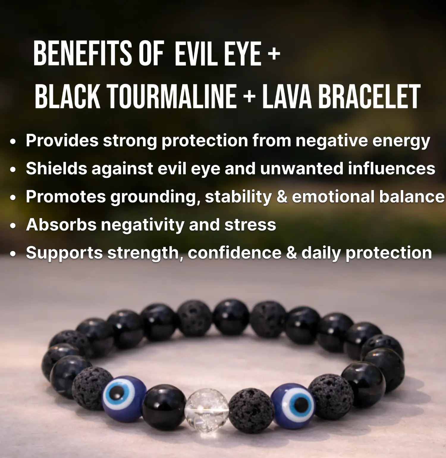 Black-Tourmaline-Lava-Crystal-Bracelet-Info