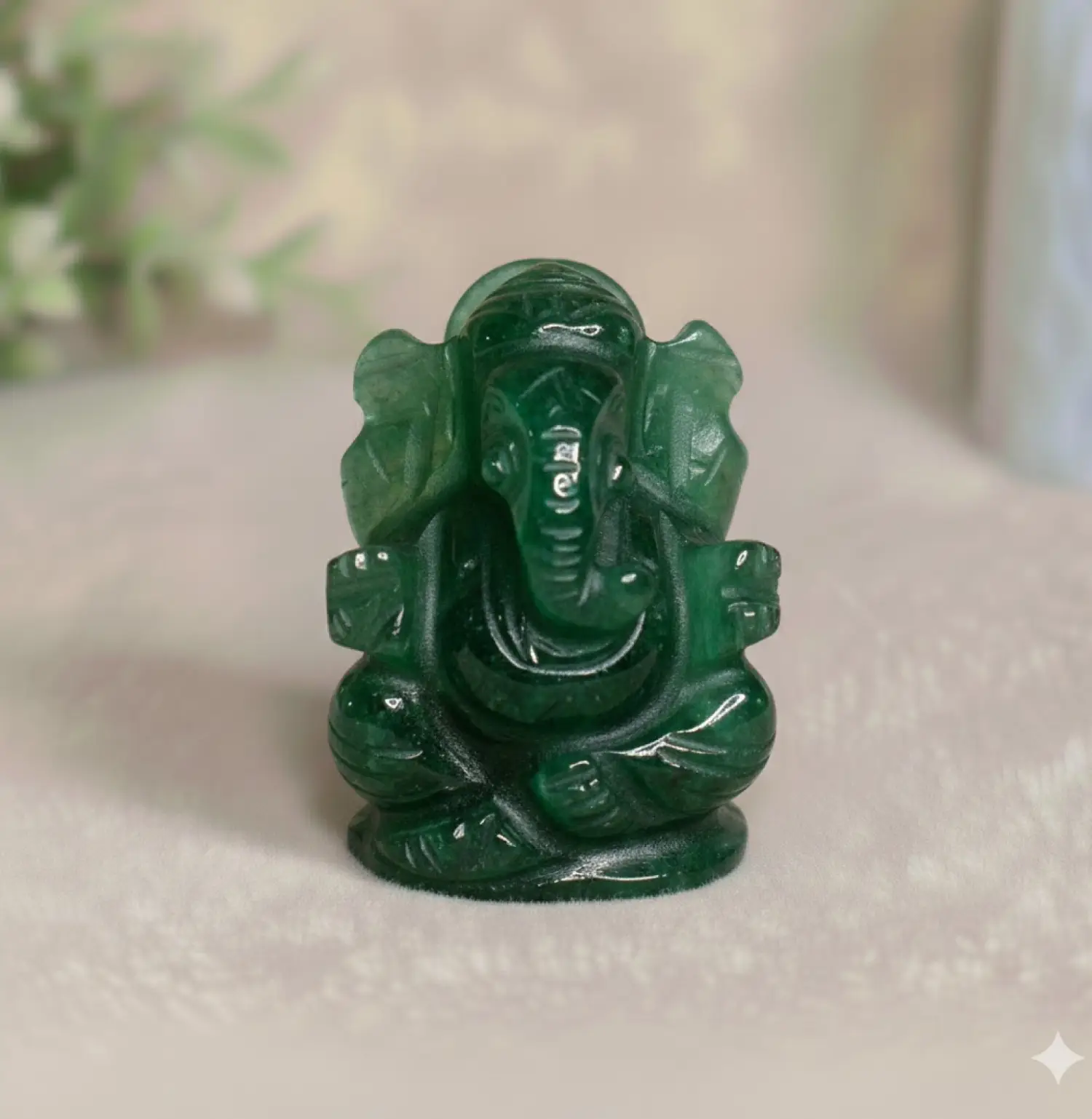Green-Aventurine-Crystal-Pocket-Ganesha-Natural