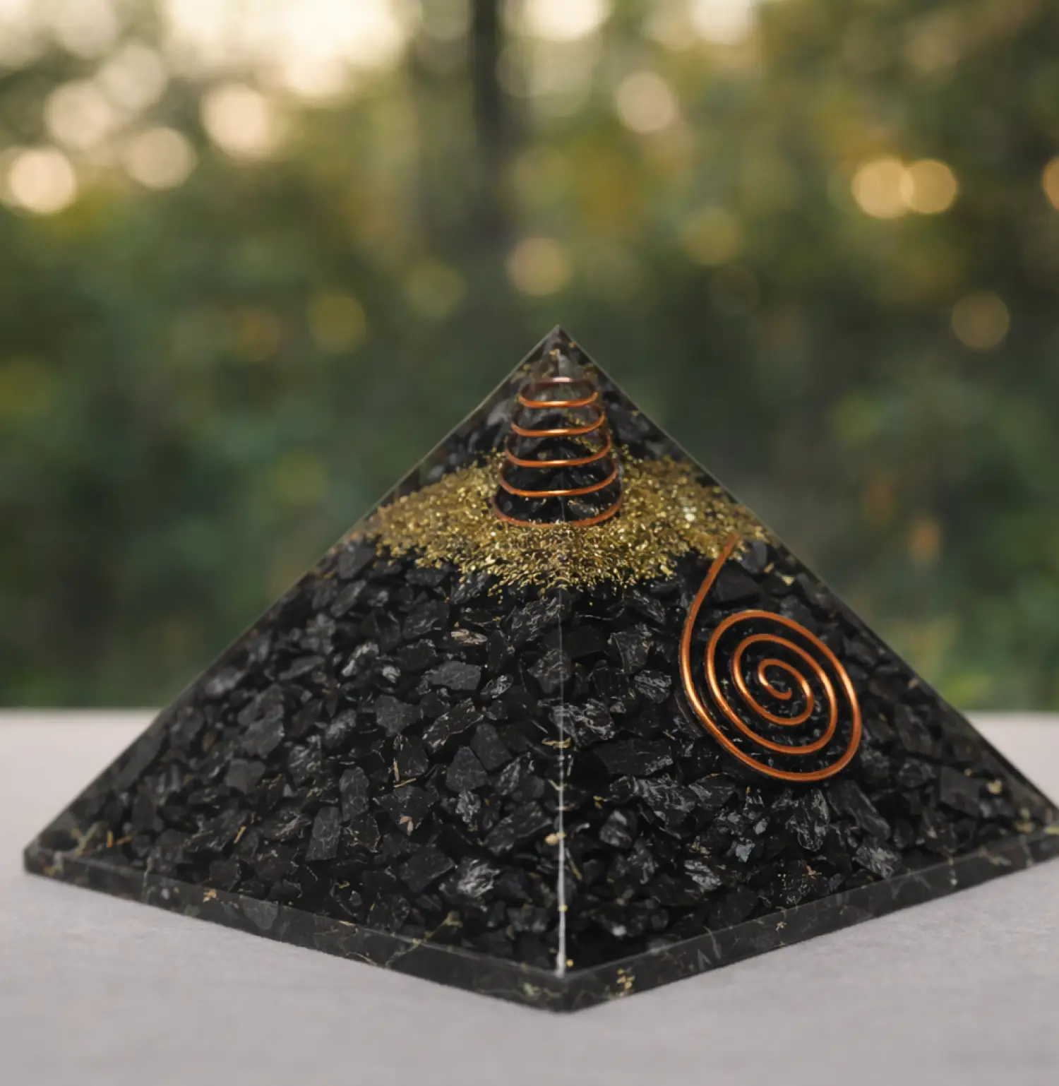 Black Tourmaline Pyramid Natural
