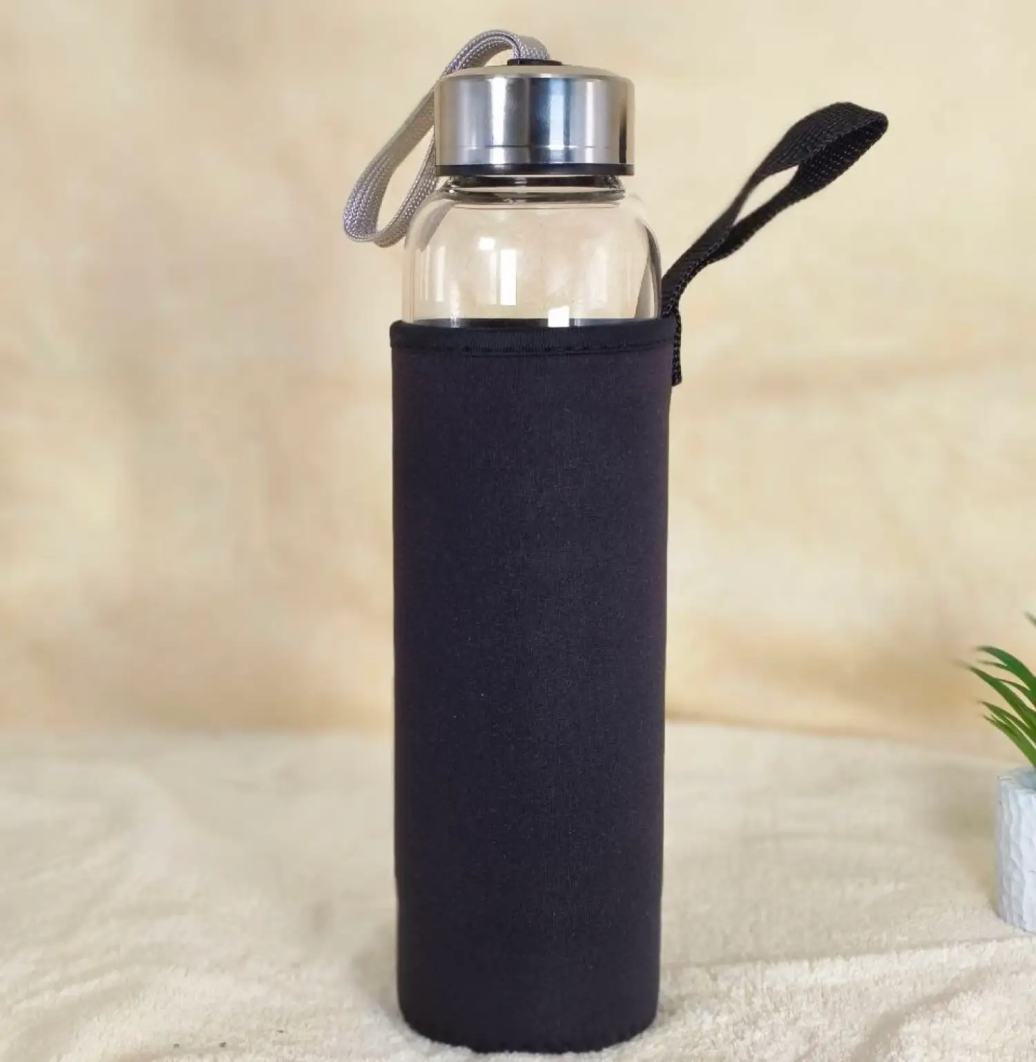 Clear Quartz Crystal Bottle with Cover
