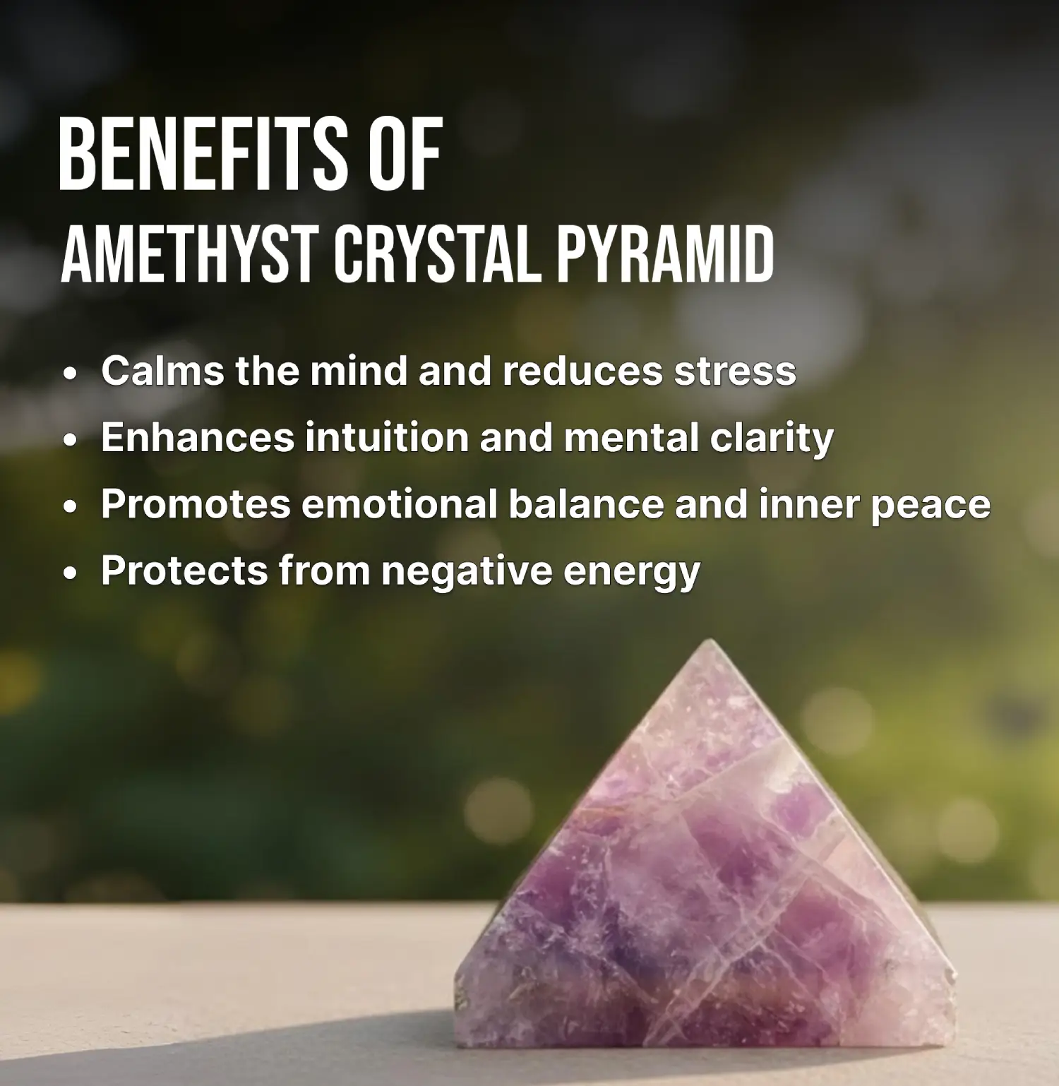 Amethyst Crystal Pyramid - Image 3