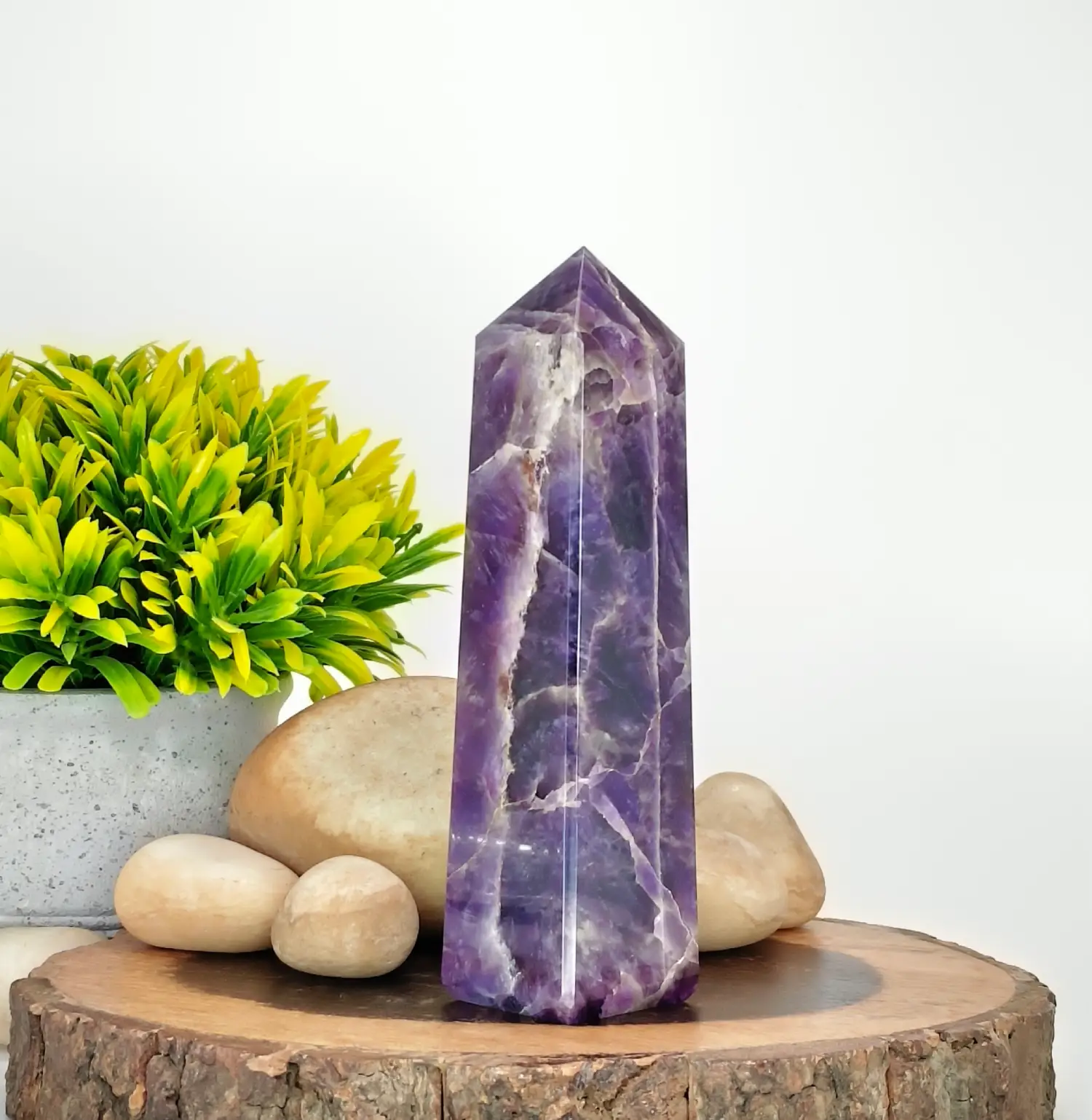 Amethyst Crystal Tower (Intuition and Meditation)