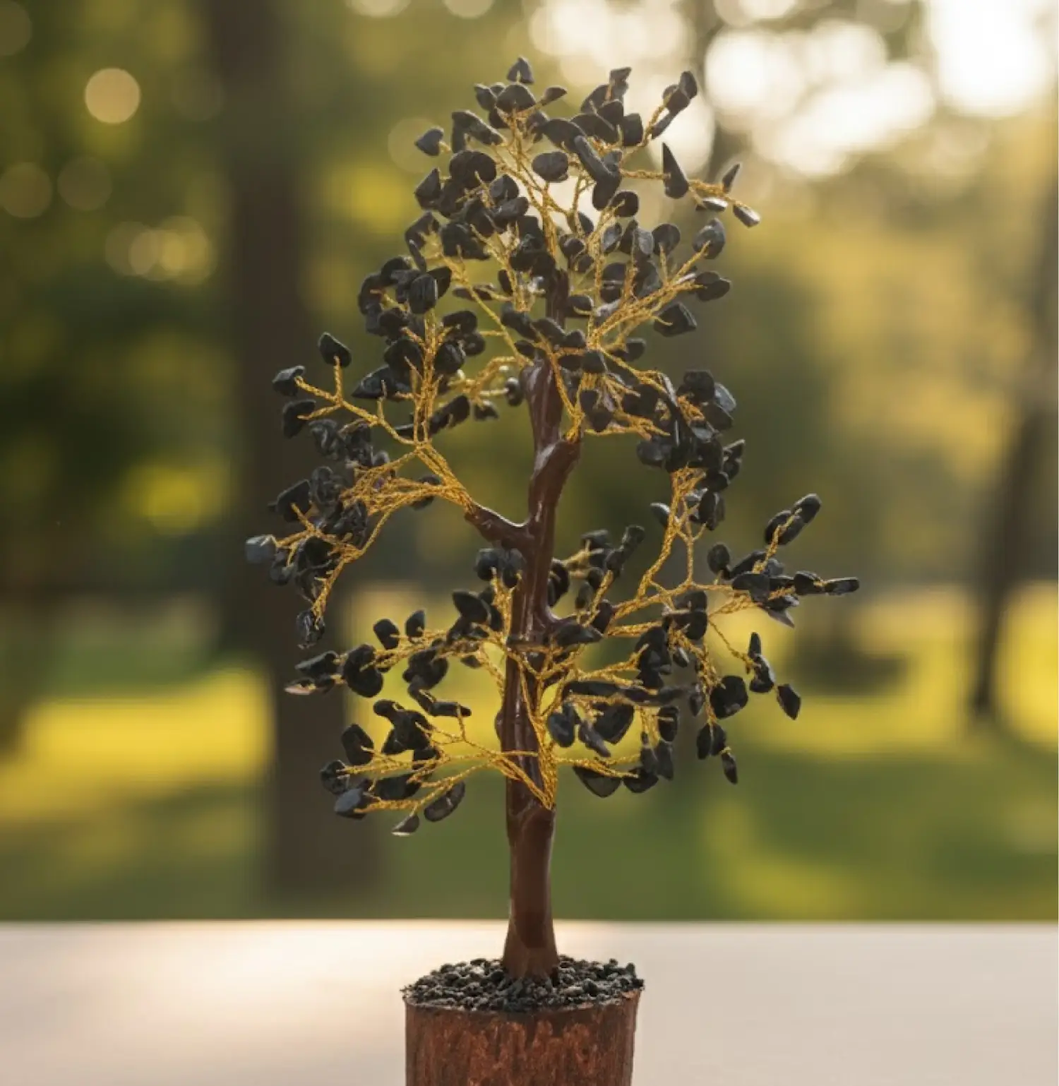 Black Tourmaline Crystal Tree 300 Beads - Image 2