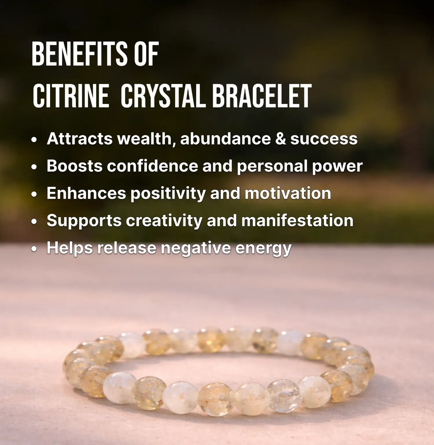 Citrine Crystal Bracelet - Image 3