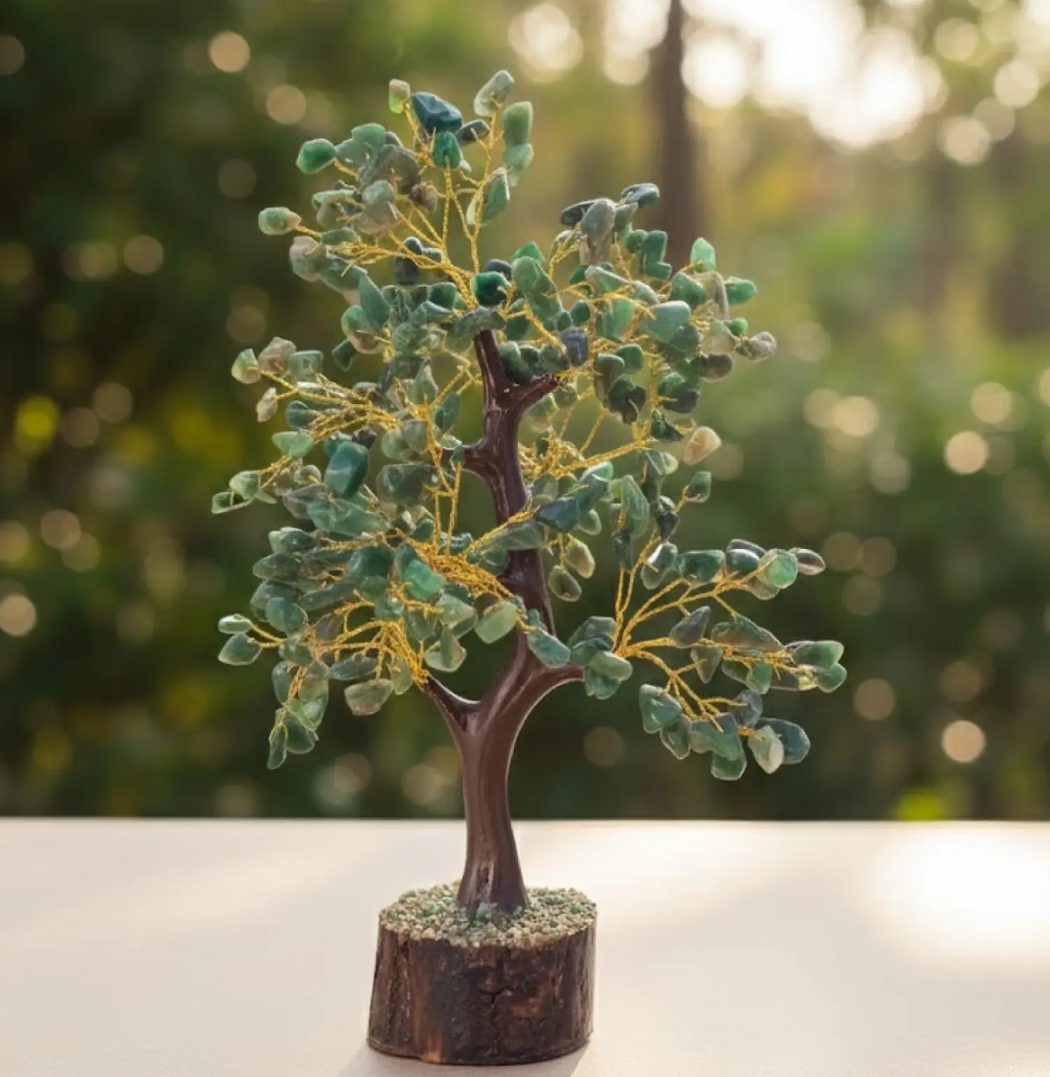 Green Jade Crystal Tree - Image 2