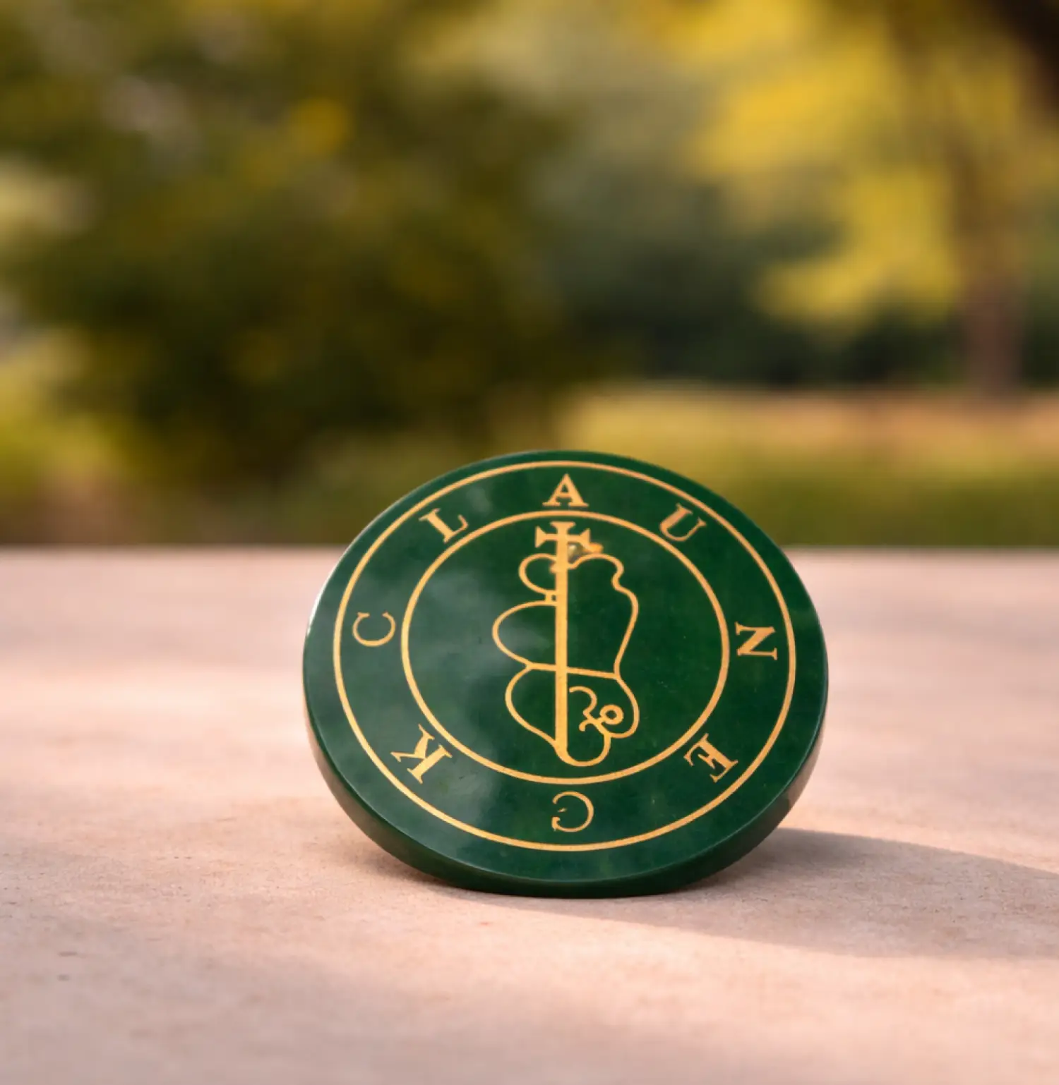 Green Aventurine Clauneck sigil circle - Image 2