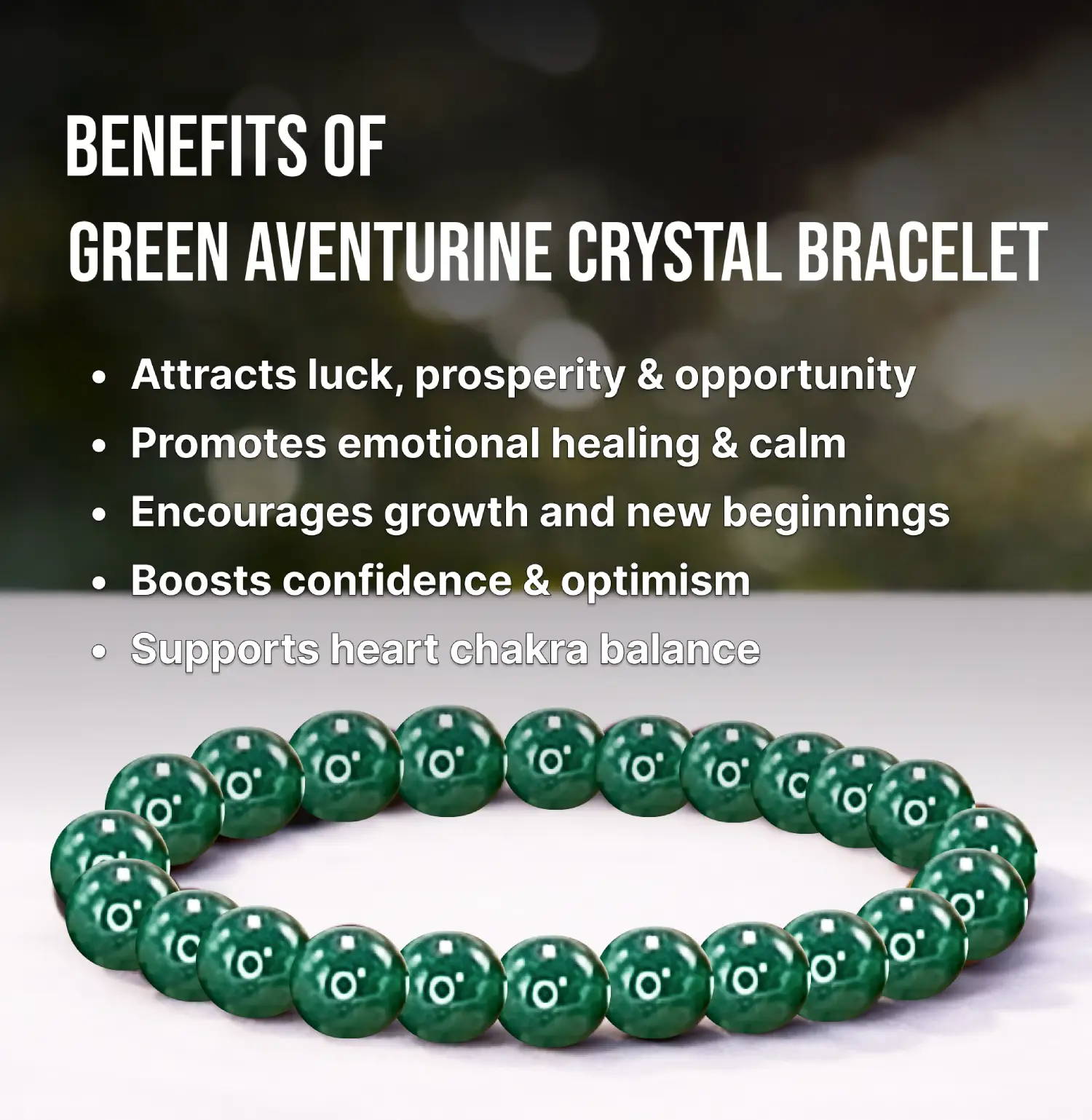 Green Aventurine Crystal Bracelet - Image 3