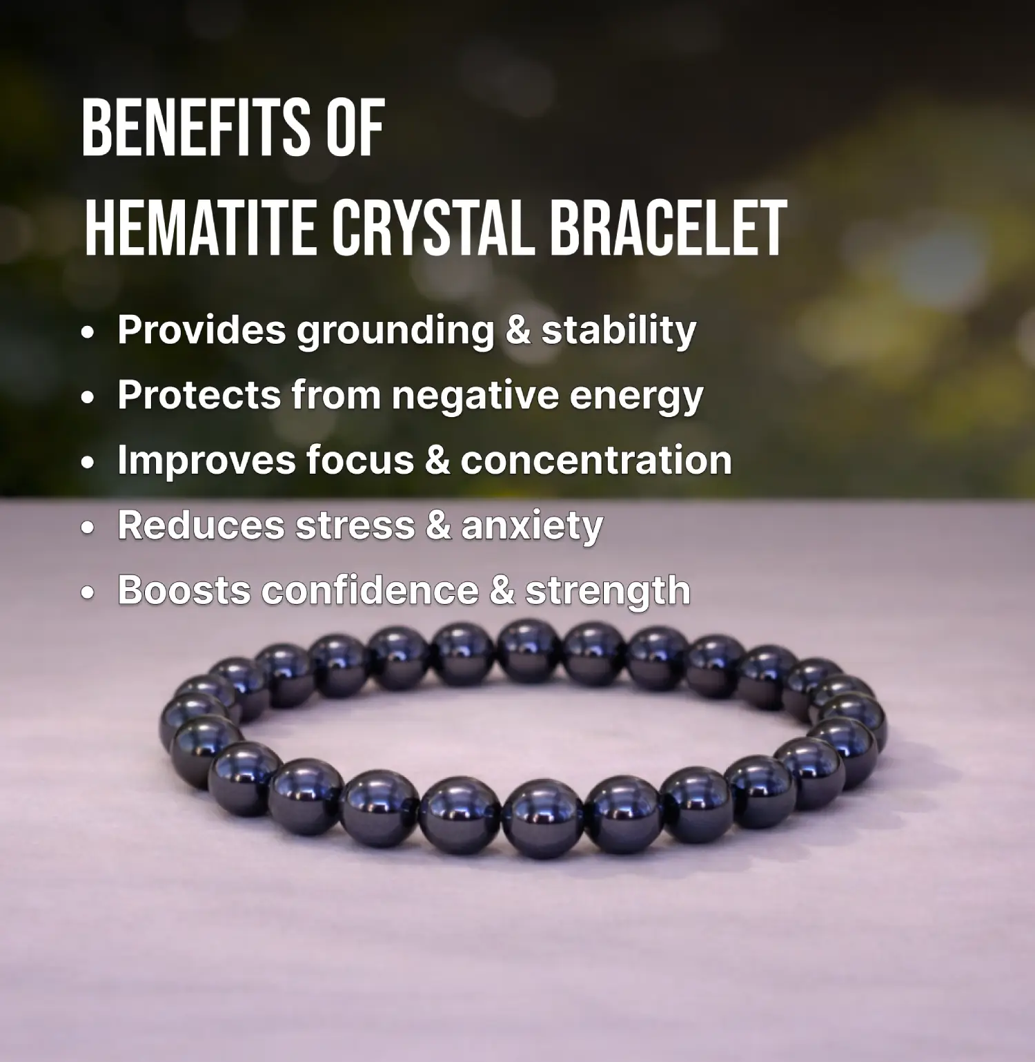 Hematite Crystal Bracelet - Image 3
