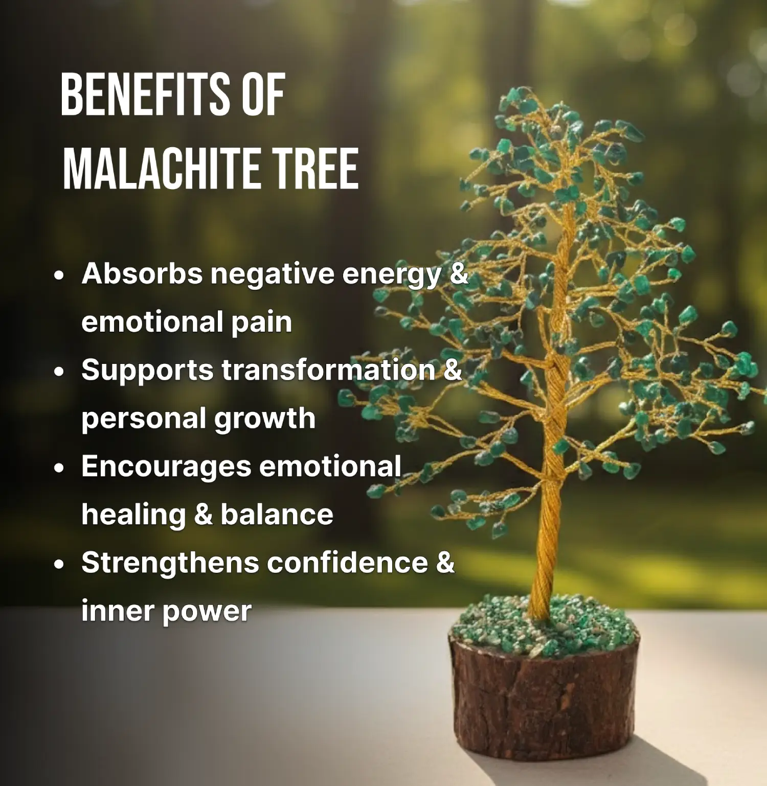 Malachite Crystal Tree - Image 3