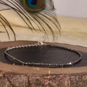 Maha Laxmi siddh raw pyrite anklets