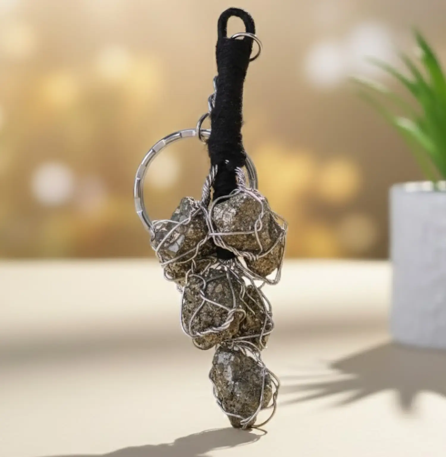 Pyrite Crystal Key Chain - Image 2