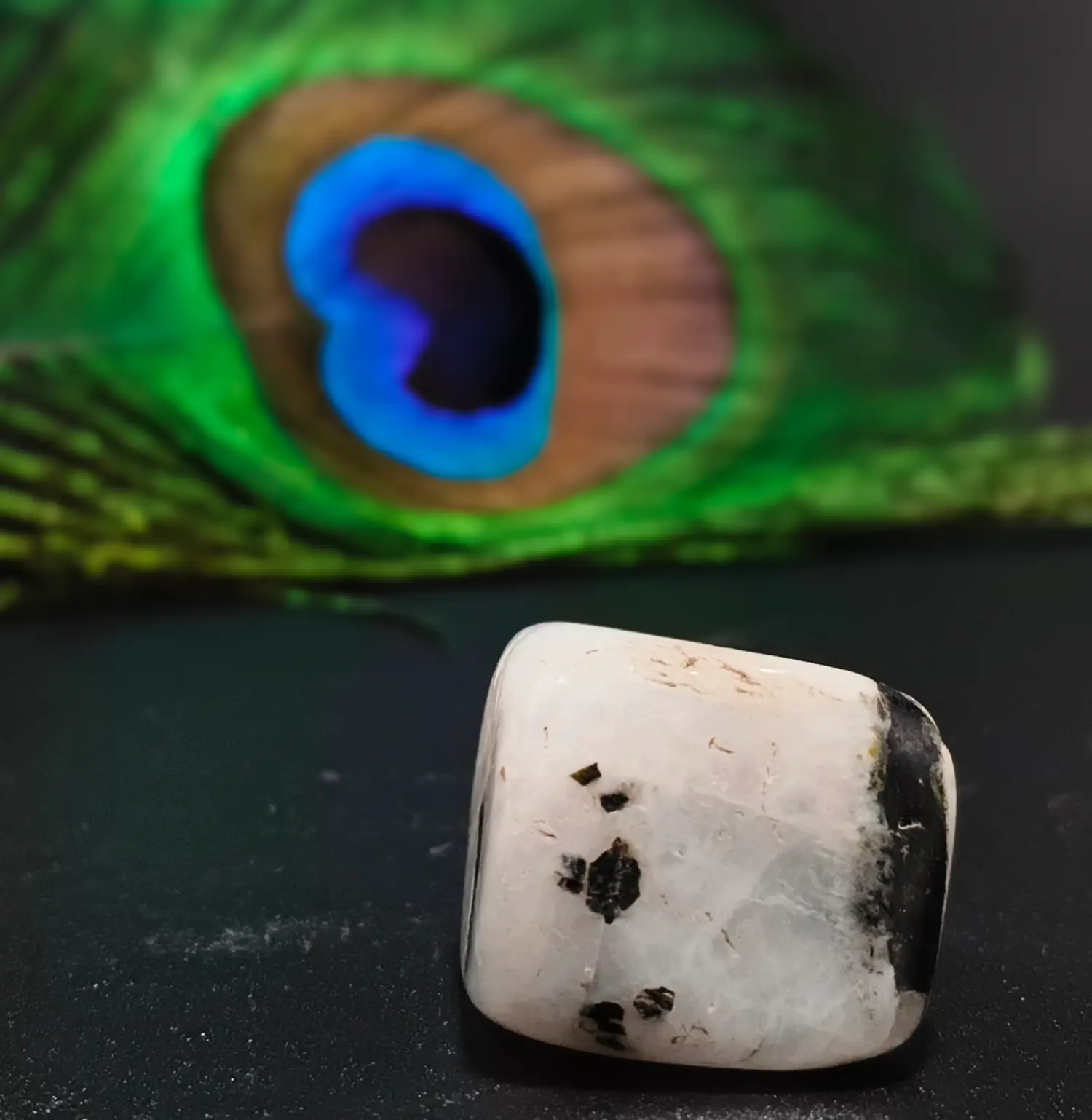 Rainbow Moonstone Tumble Stone 2cm (pack of 4)