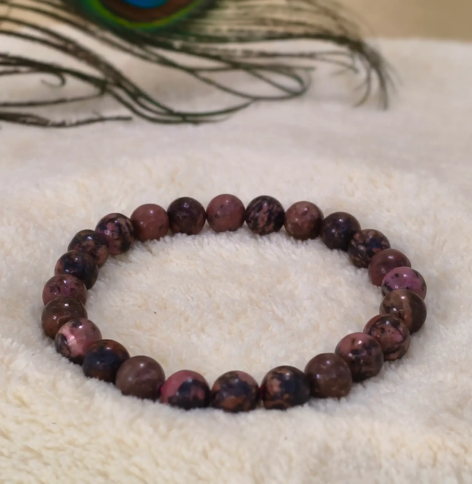 Rhodonite Crystal Bracelet