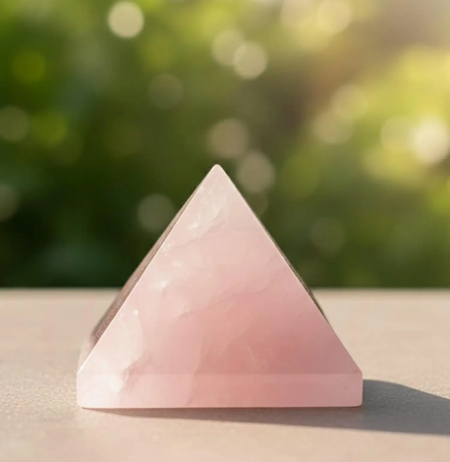 Rose Quartz Crystal Pyramid - Image 2