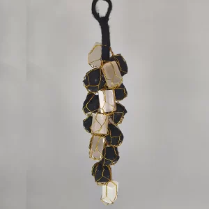 Selenite + Black Tourmaline Door Hanging
