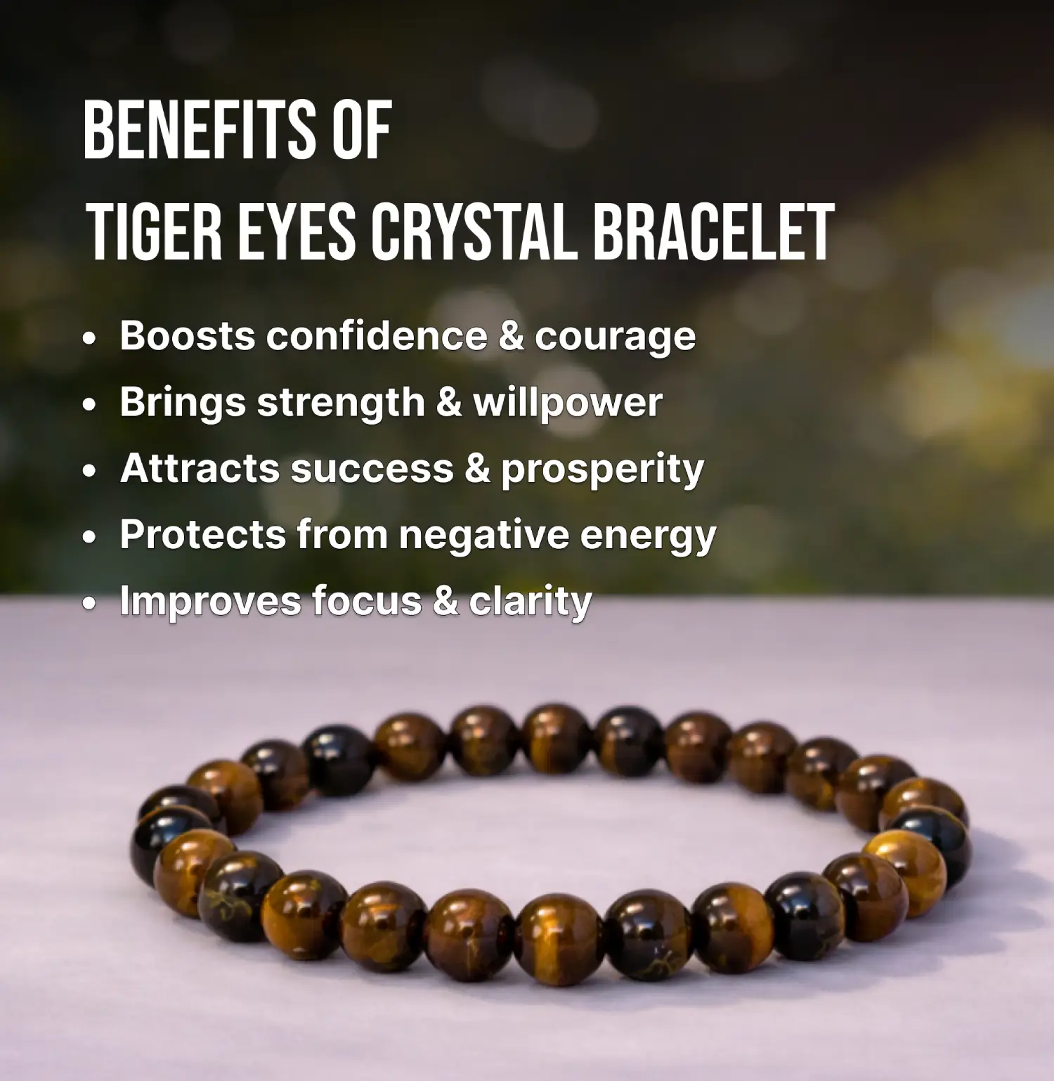 Tiger Eye Crystal Bracelet - Image 3