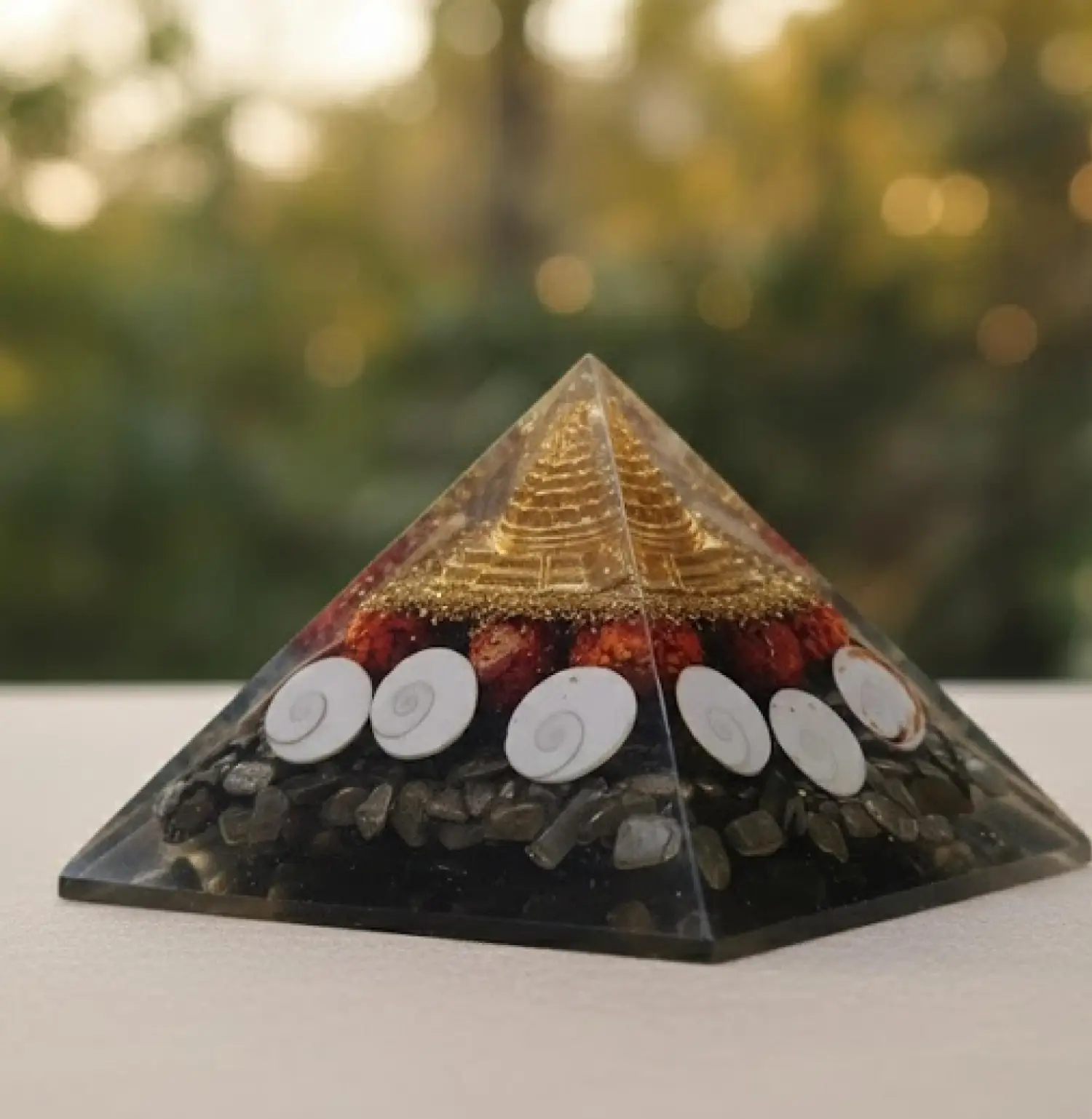 Pyrite Crystal Money Magnet Pyramid - Image 2